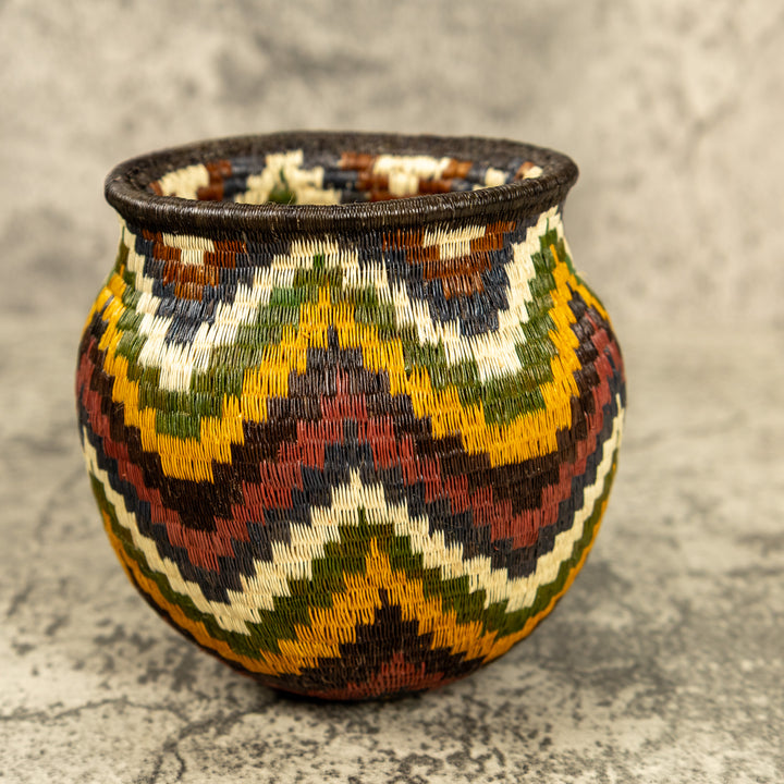 Ocean Waves Hand Woven Rainforest Basket