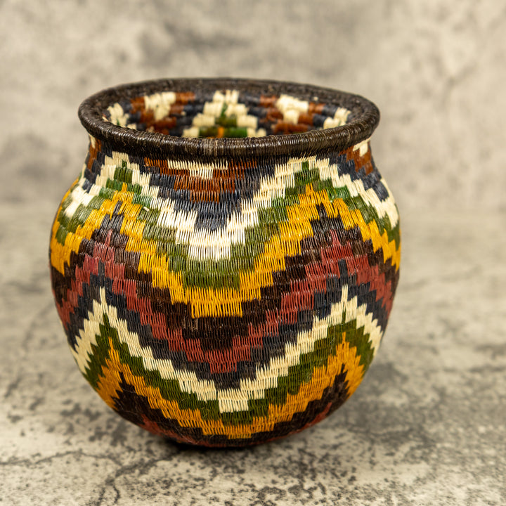 Ocean Waves Hand Woven Rainforest Basket