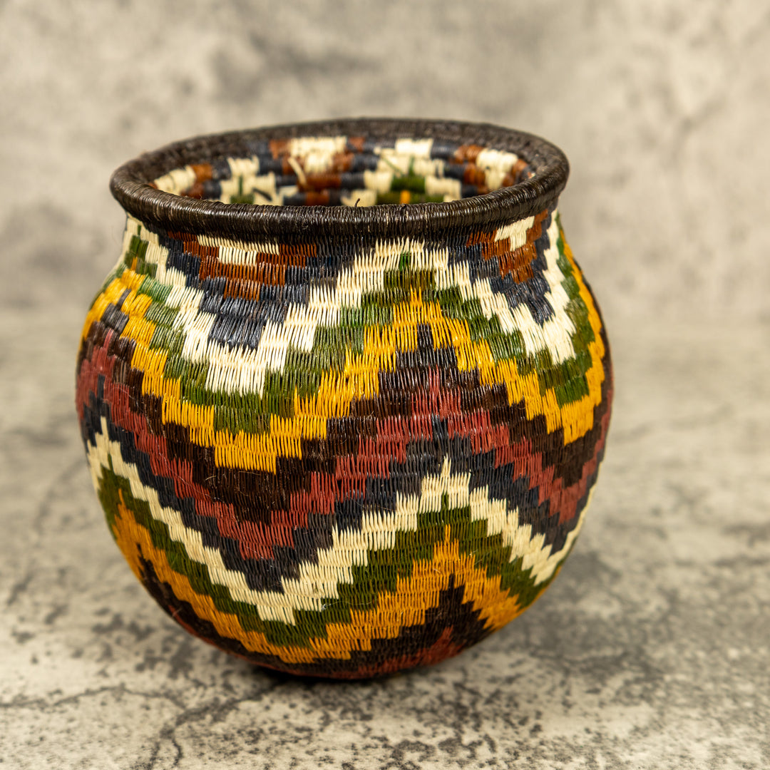 Ocean Waves Hand Woven Rainforest Basket