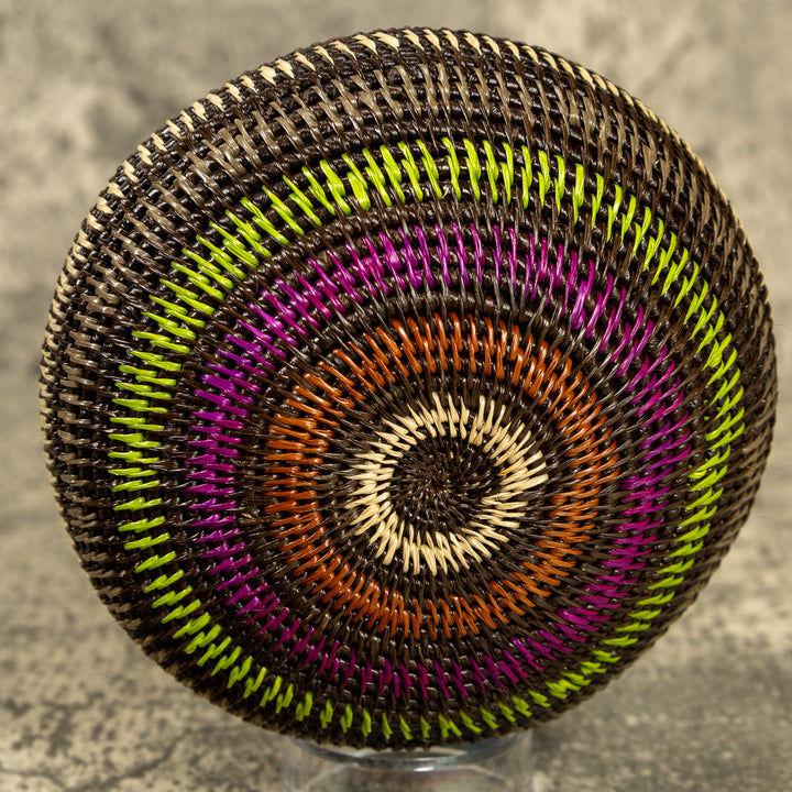 Rainbow Hand Woven Rainforest Basket