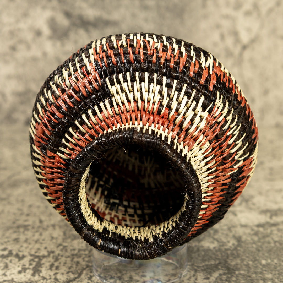Vintage Hand Woven Rainforest Basket