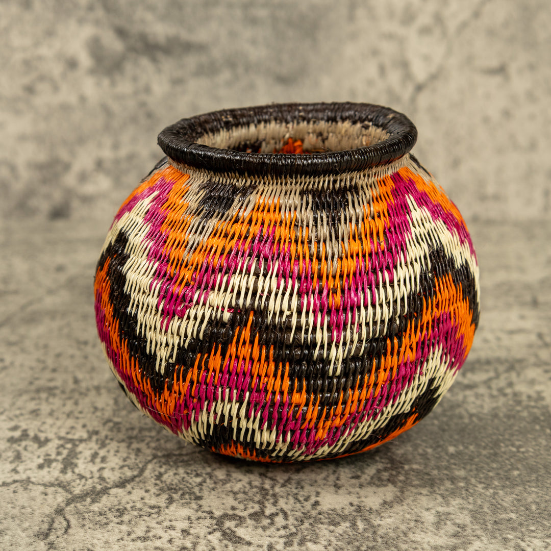 Angry Waves Hand Woven Rainforest Basket