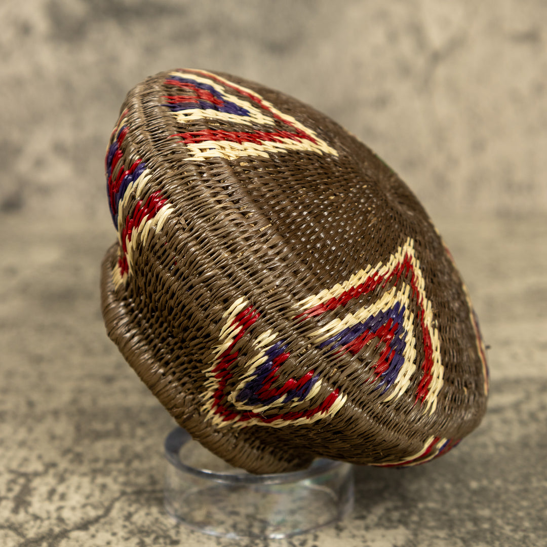 Flaming Teepee Hand Woven Rainforest Basket