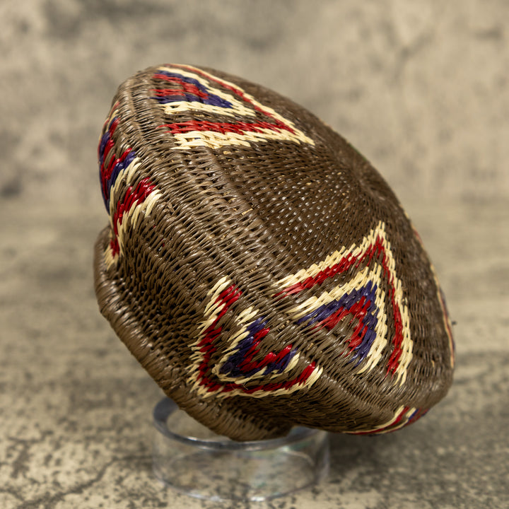 Flaming Teepee Hand Woven Rainforest Basket