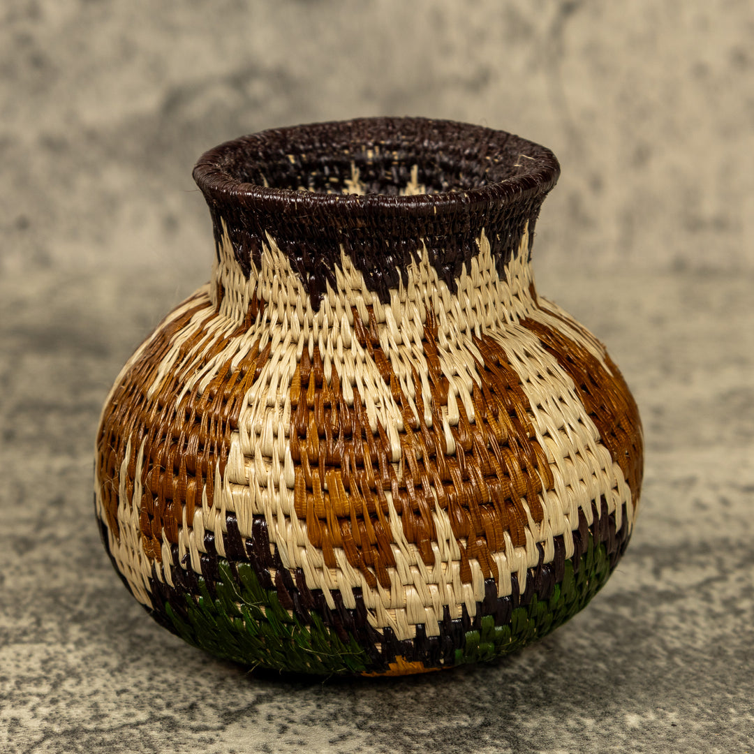 Butterfly Hand Woven Rainforest Basket