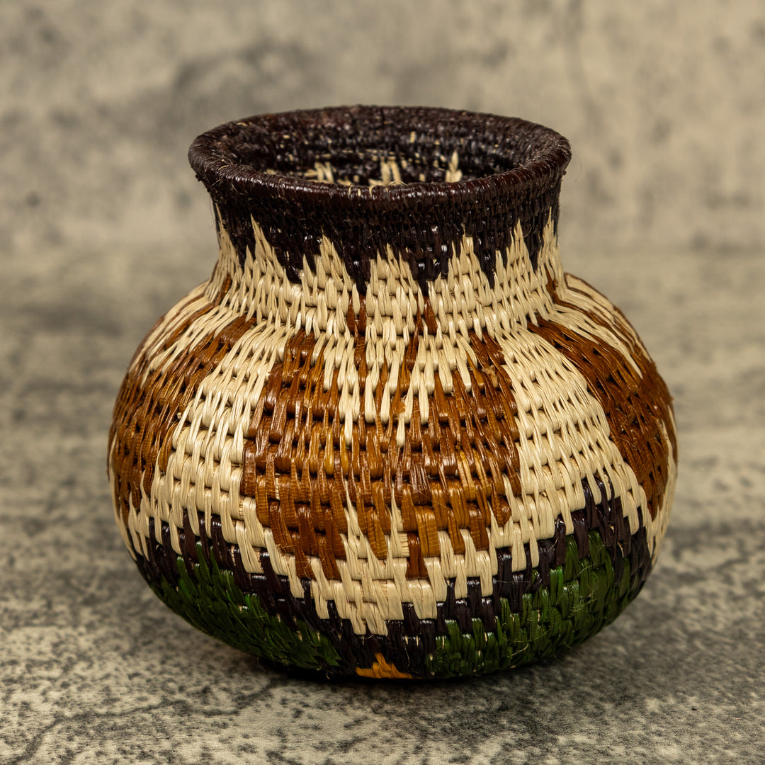 Butterfly Hand Woven Rainforest Basket