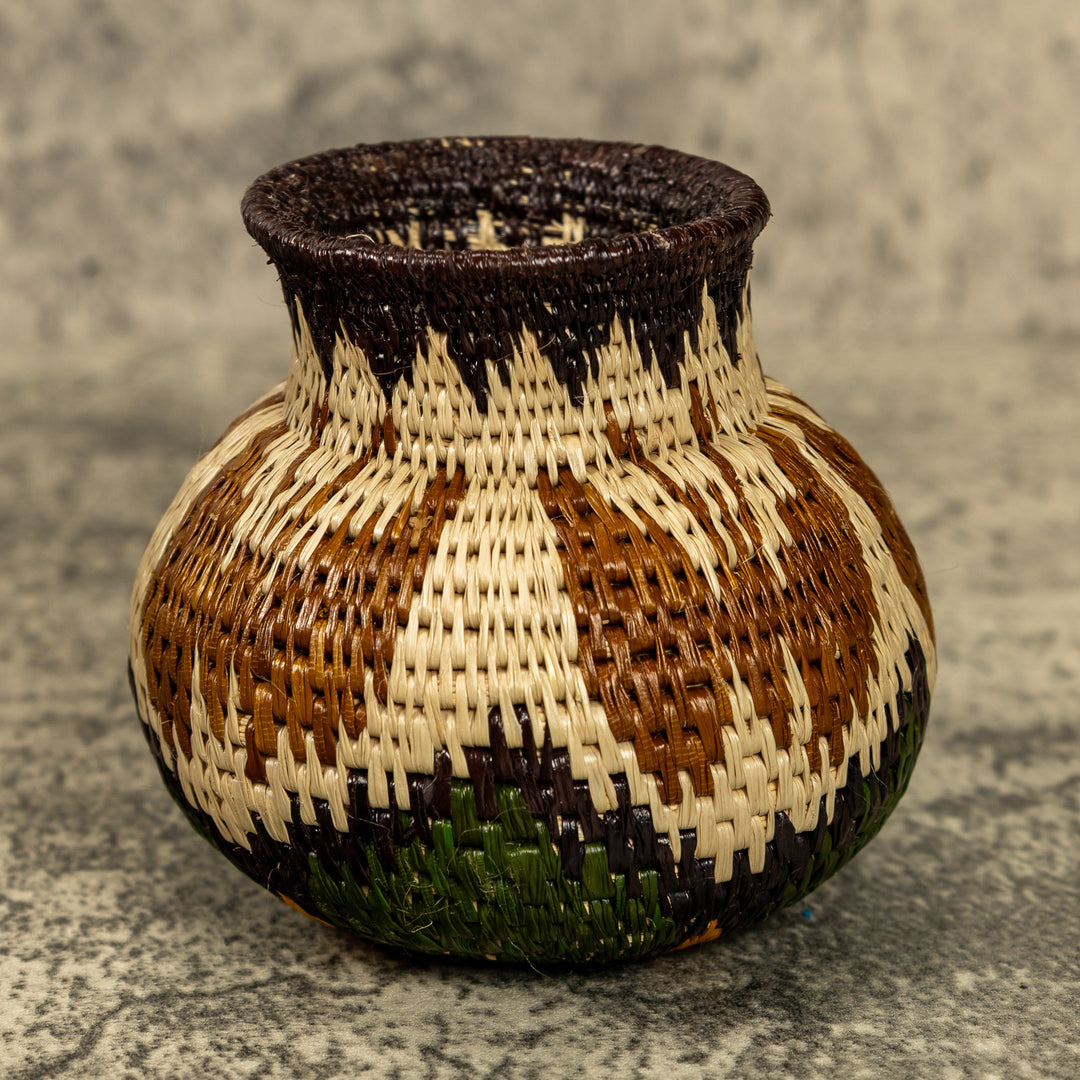Butterfly Hand Woven Rainforest Basket
