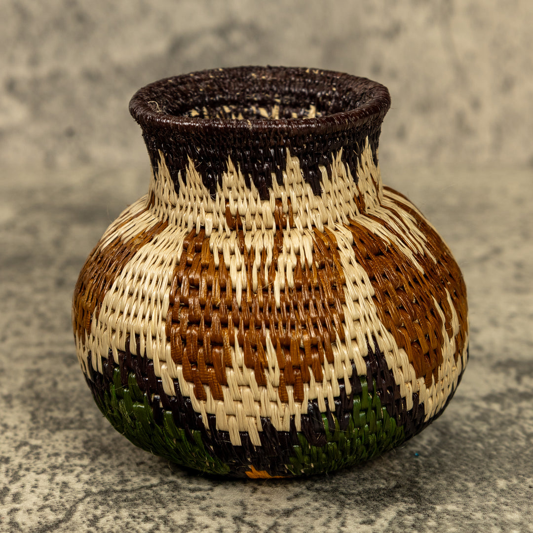 Butterfly Hand Woven Rainforest Basket