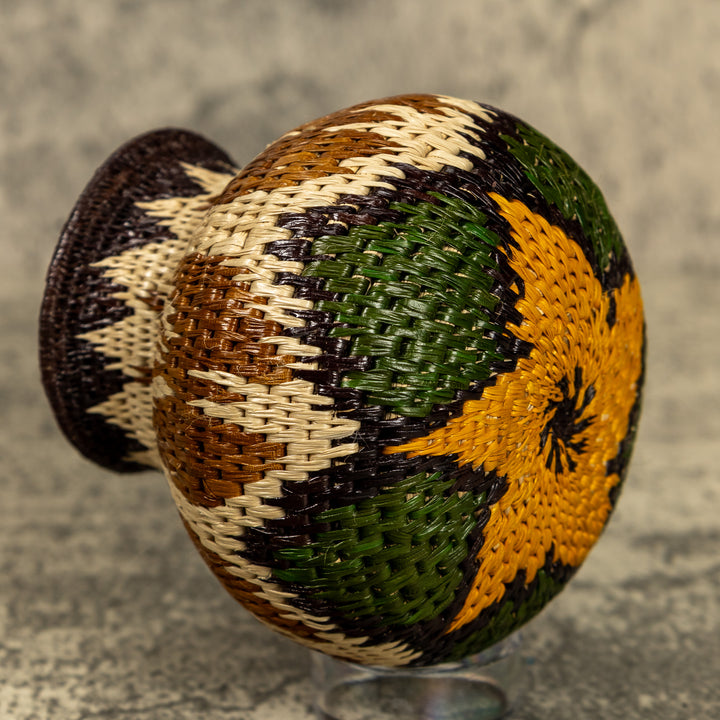 Butterfly Hand Woven Rainforest Basket