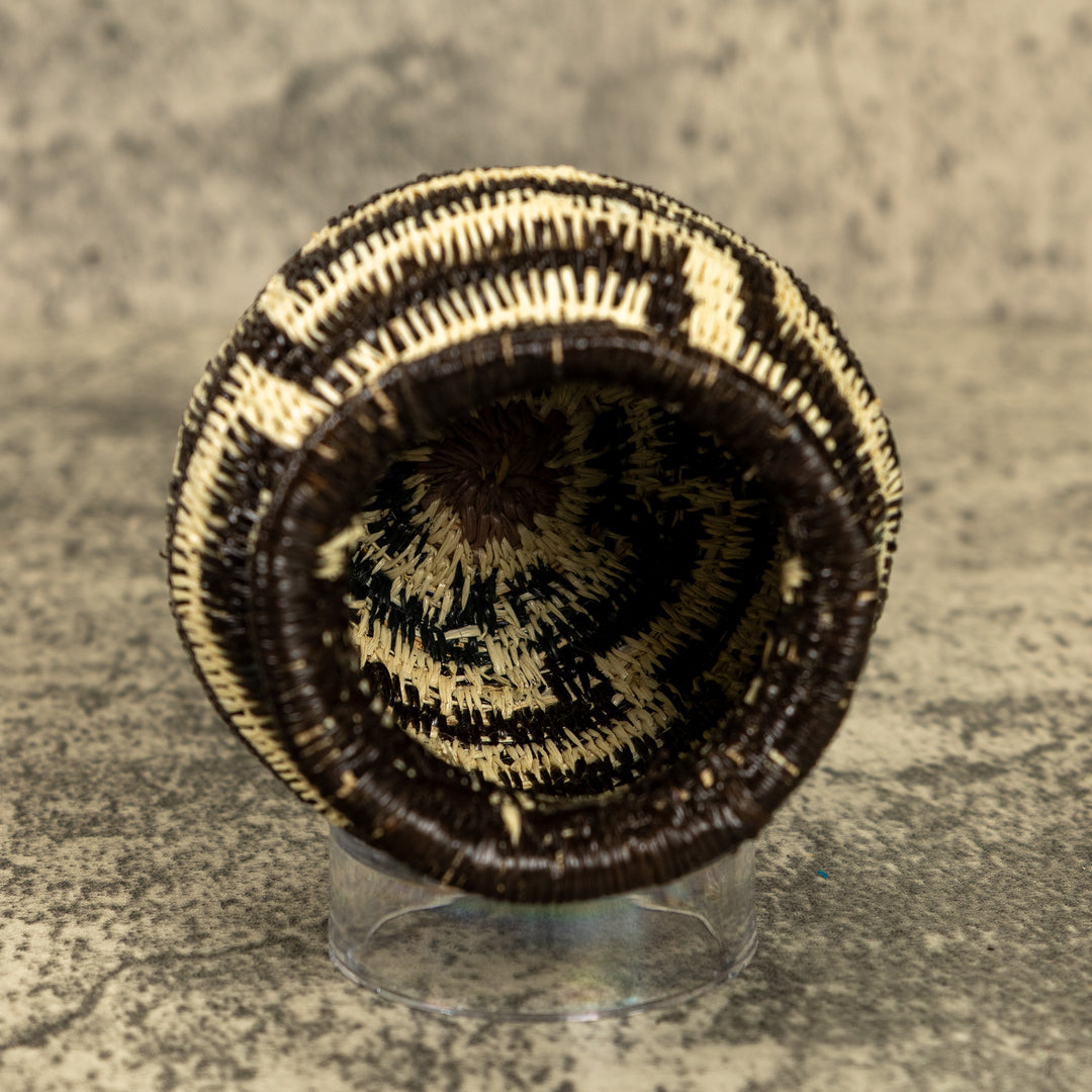 Black And White Hand Woven Rainforest Basket