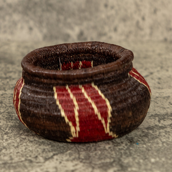Small Floral Design Hand Woven Rainforest Basket