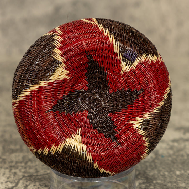Small Floral Design Hand Woven Rainforest Basket