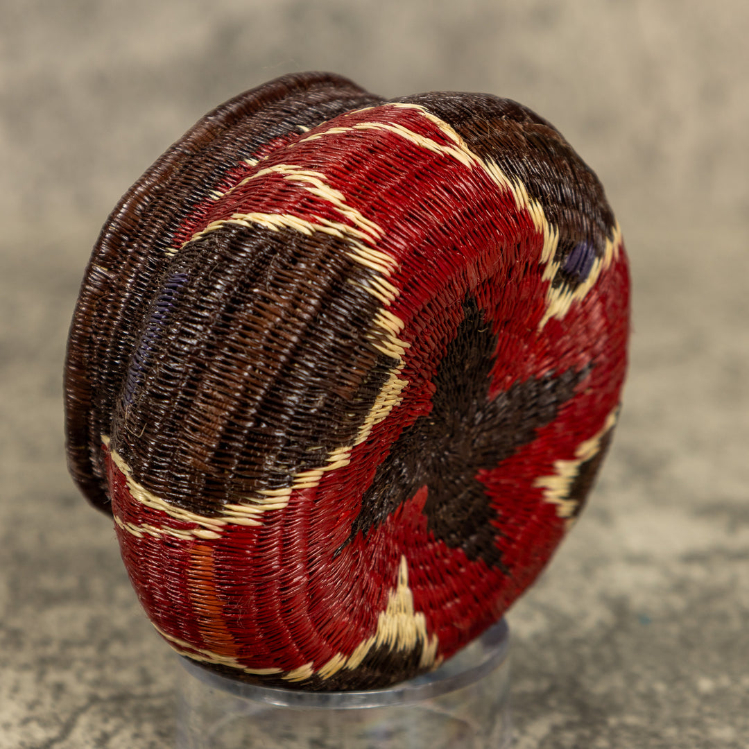 Small Floral Design Hand Woven Rainforest Basket