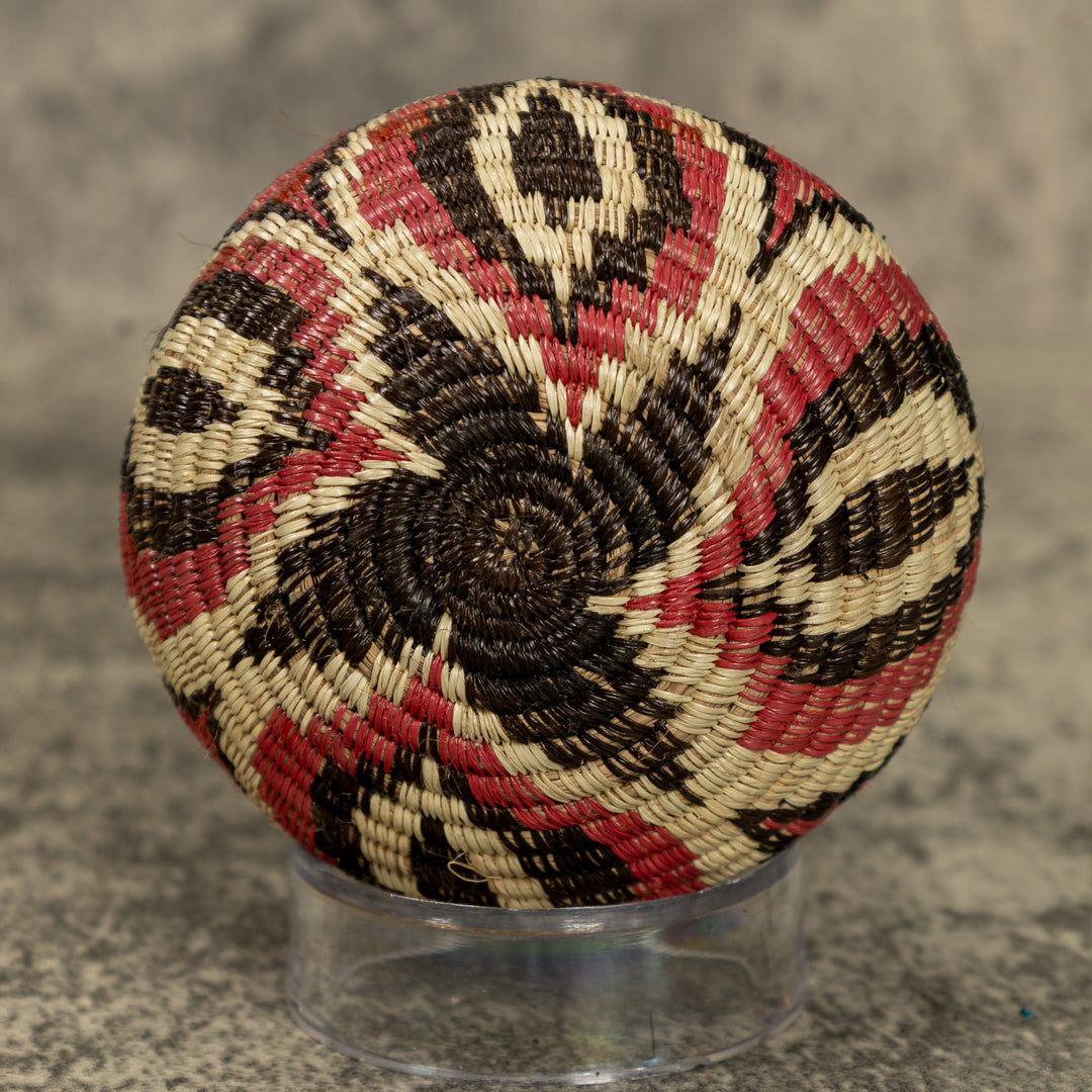 Small Copper Flower Petal Hand Woven Rainforest Basket