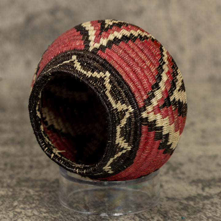 Small Copper Flower Petal Hand Woven Rainforest Basket