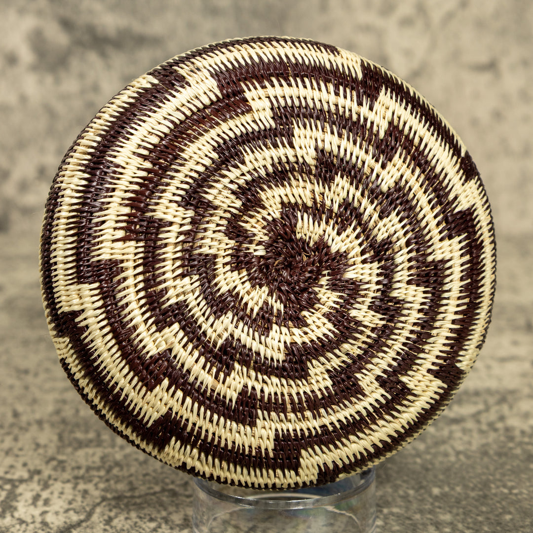 Black And White Hand Woven Rainforest Basket