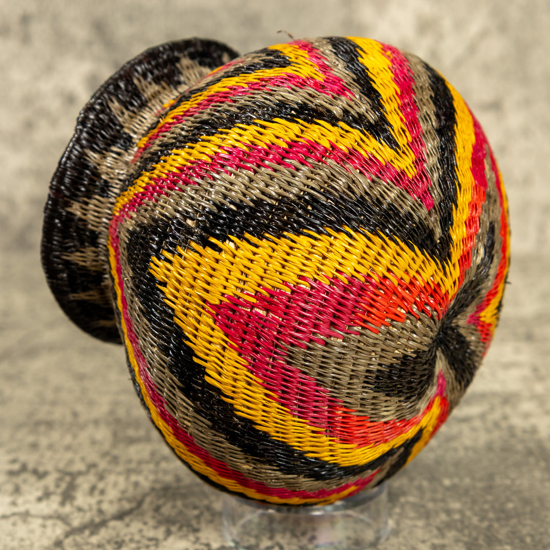 Waves Of Color Hand Woven Rainforest Basket