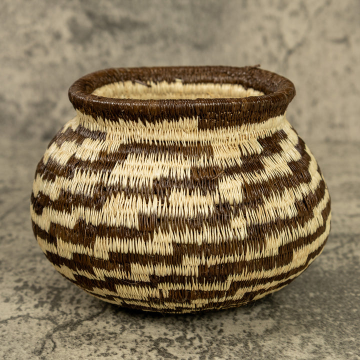 Black And White Hand Woven Rainforest Basket