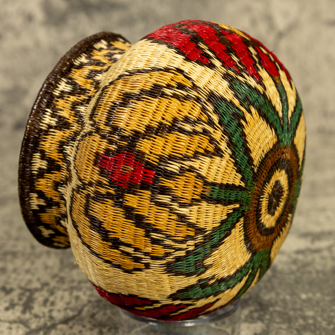 Floral Design Hand Woven Rainforest Basket