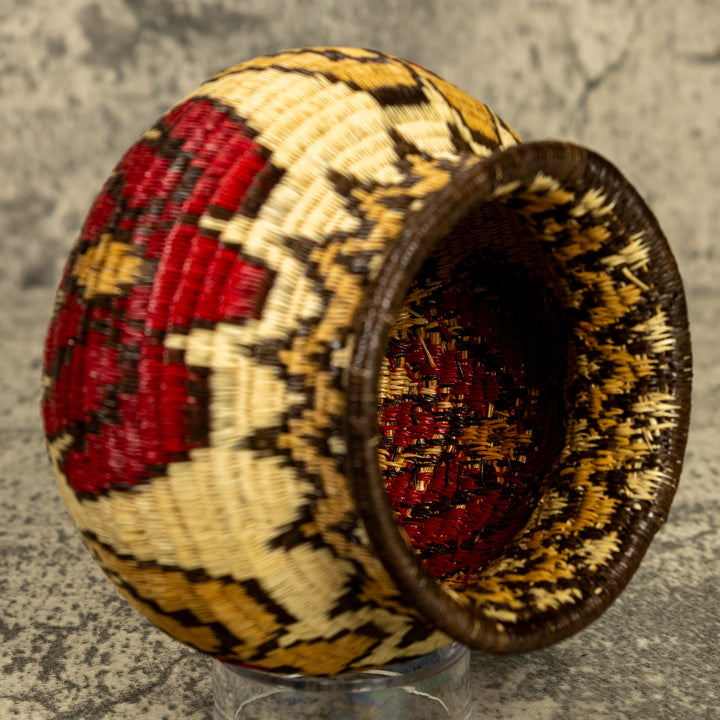 Floral Design Hand Woven Rainforest Basket