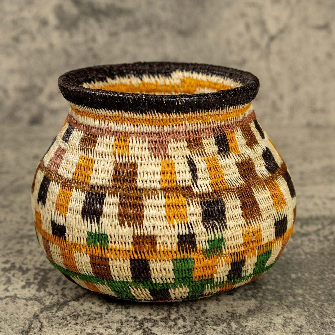 Multicolor Hand Woven Rainforest Basket