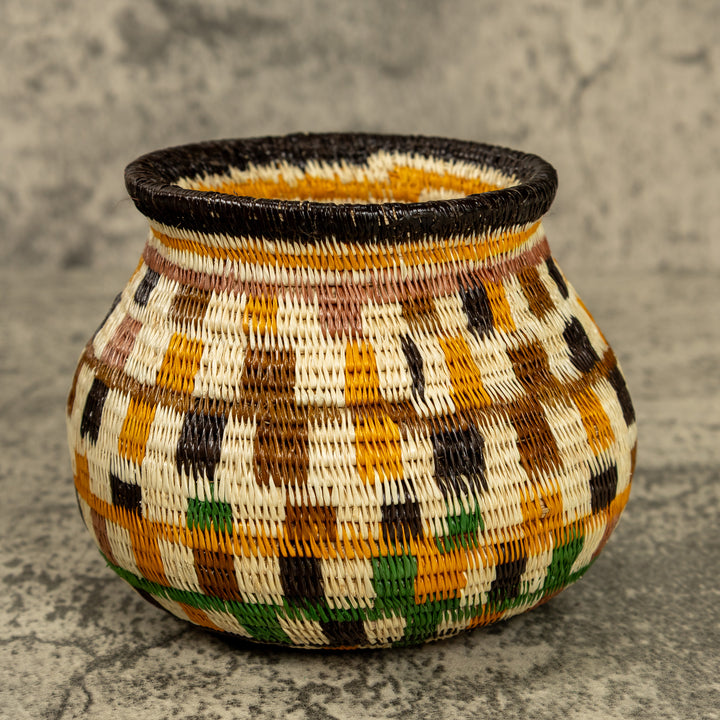 Multicolor Hand Woven Rainforest Basket