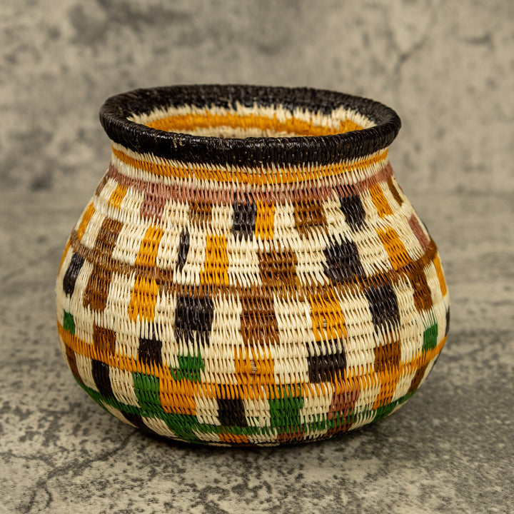 Multicolor Hand Woven Rainforest Basket