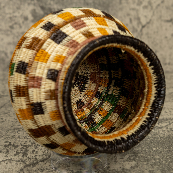 Multicolor Hand Woven Rainforest Basket