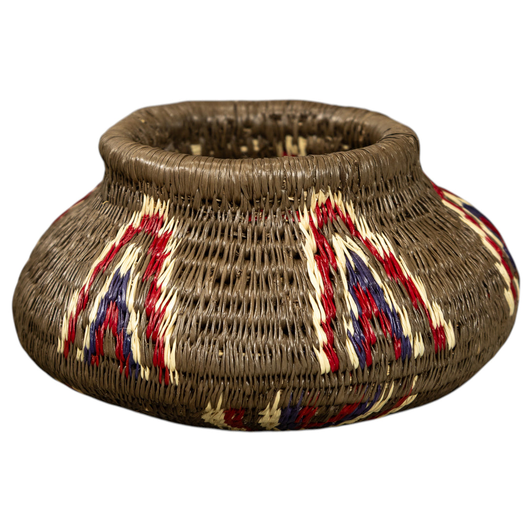 Flaming Teepee Hand Woven Rainforest Basket
