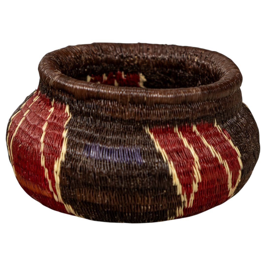 Small Floral Design Hand Woven Rainforest Basket