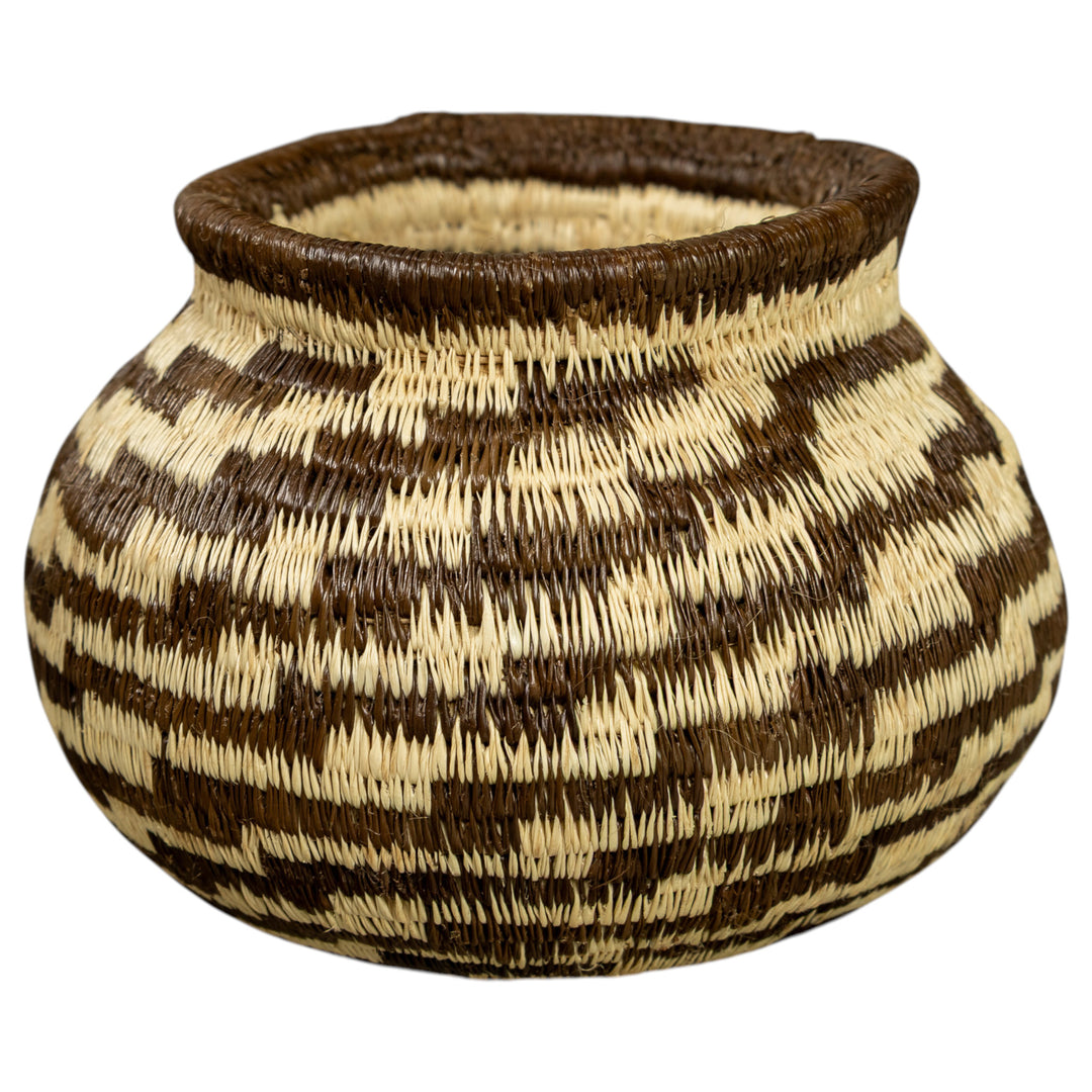 Black And White Hand Woven Rainforest Basket