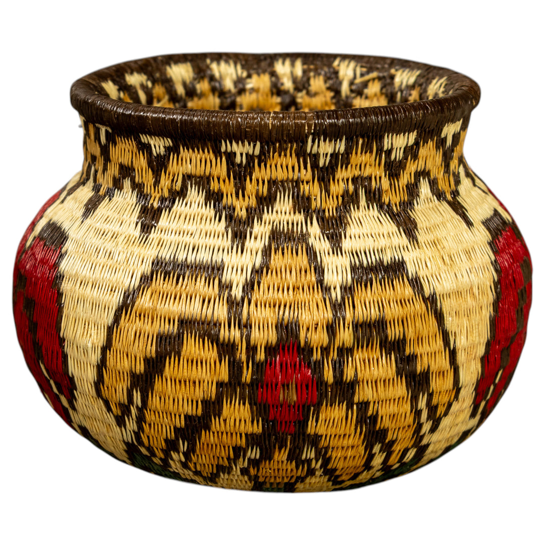 Floral Design Hand Woven Rainforest Basket