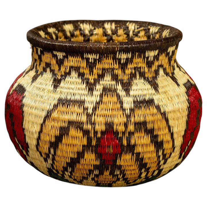 Floral Design Hand Woven Rainforest Basket