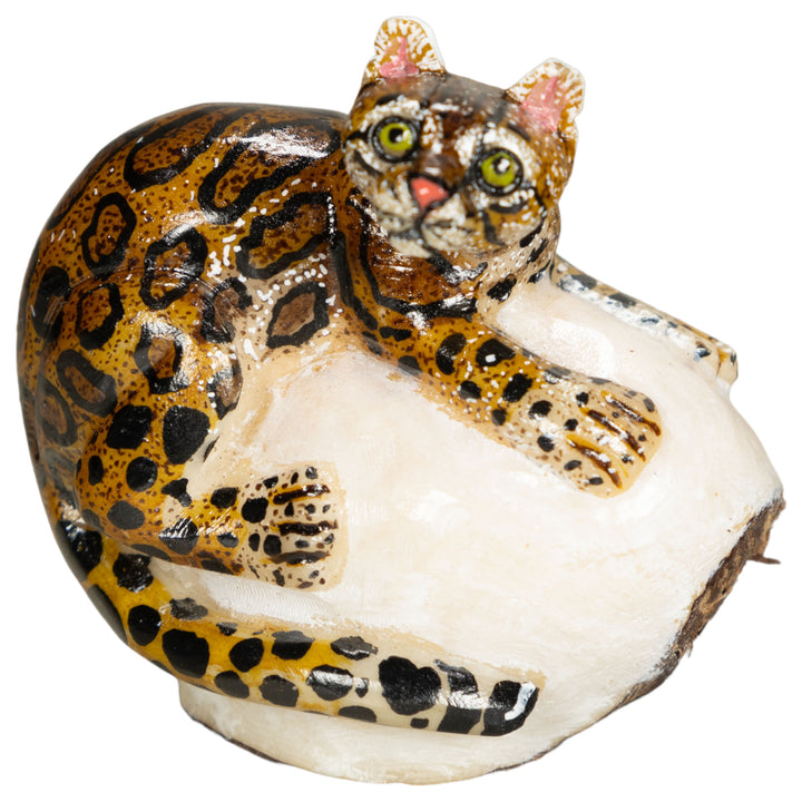 Jaguar Tagua Nut Carving