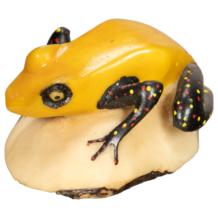 Vintage Poison Dart Tagua Nut Carving