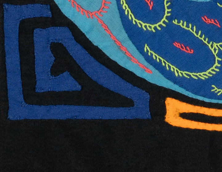 Multi-Color Parrot Bird Blue And Navy Molita