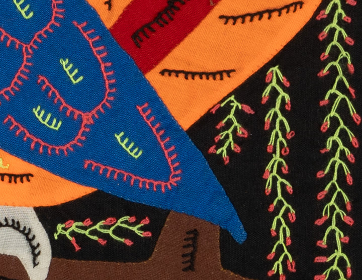 Multi-Color Parrot Bird Blue And Orange Molita