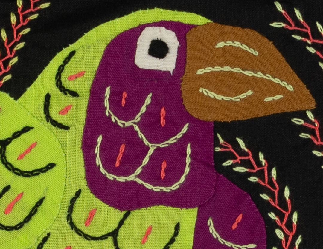 Multi-Color Parrot Bird Green And Purple Molita