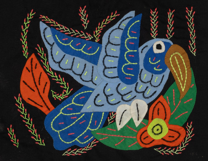 Multi-Color Bird Blue And Orange Molita