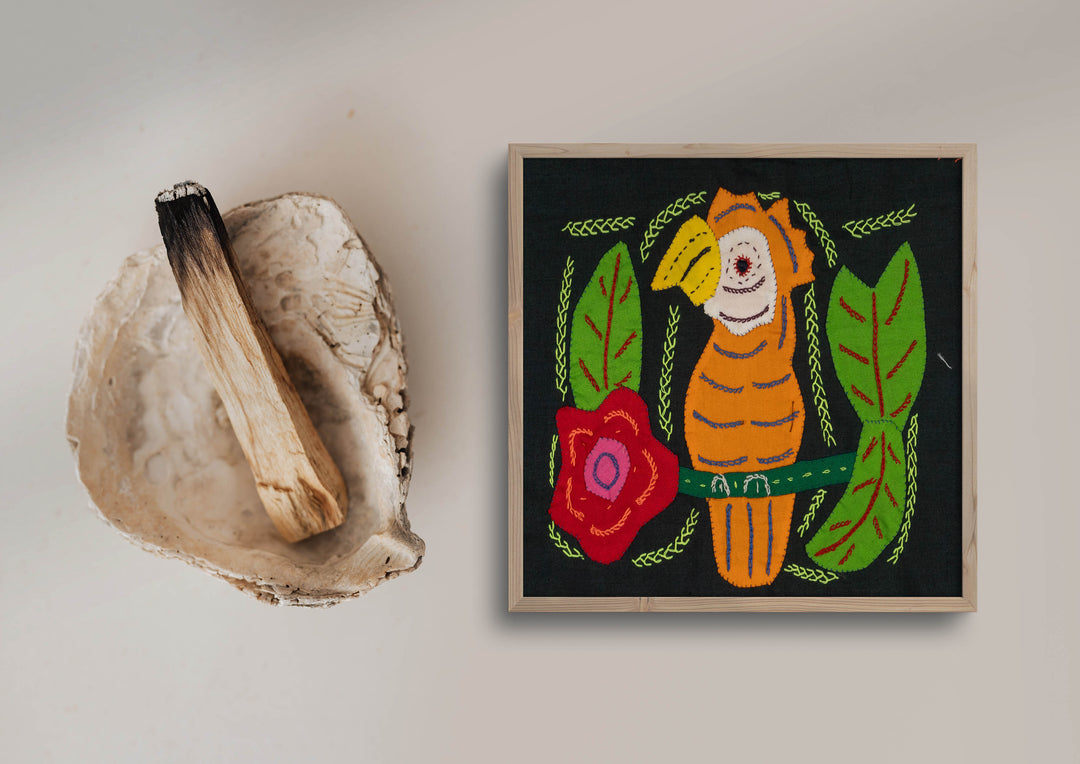 Multi-Color Parrot Bird Red And Orange Molita