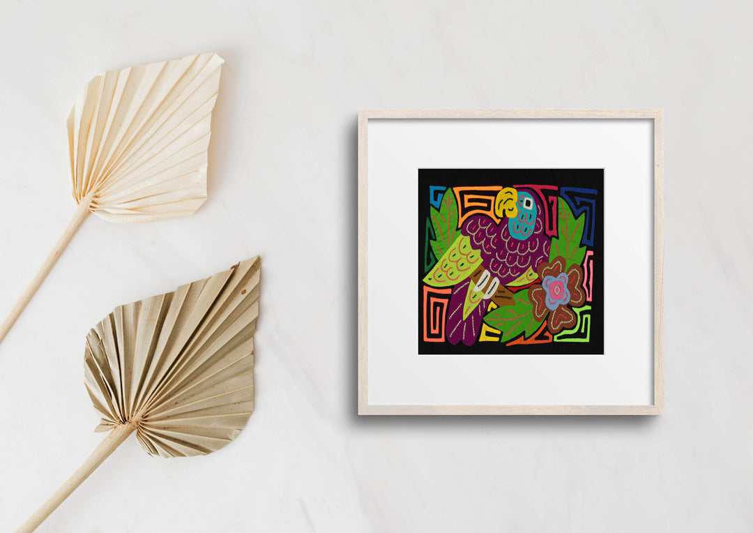Multi-Color Parrot Bird Green And Purple Molita