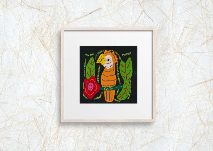 Multi-Color Parrot Bird Red And Orange Molita