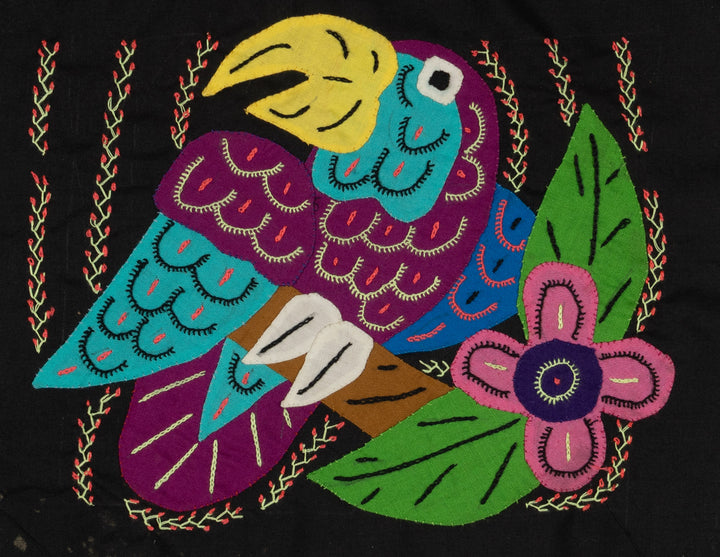 Multi-Color Bird Blue And Purple Molita