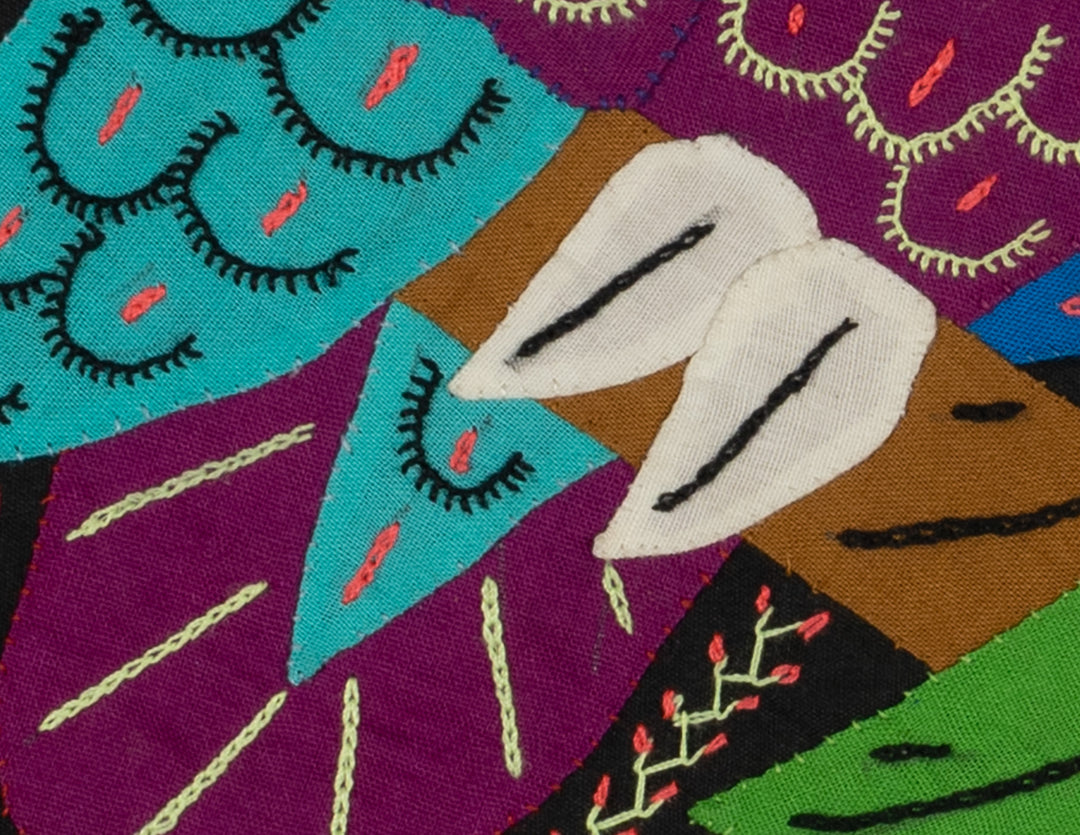 Multi-Color Bird Blue And Purple Molita