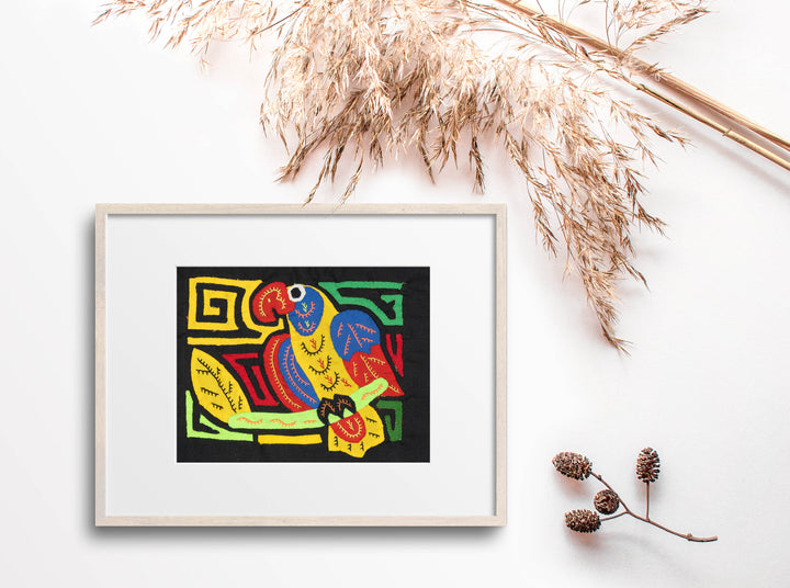 Yellow Blue And Red Bird Molita