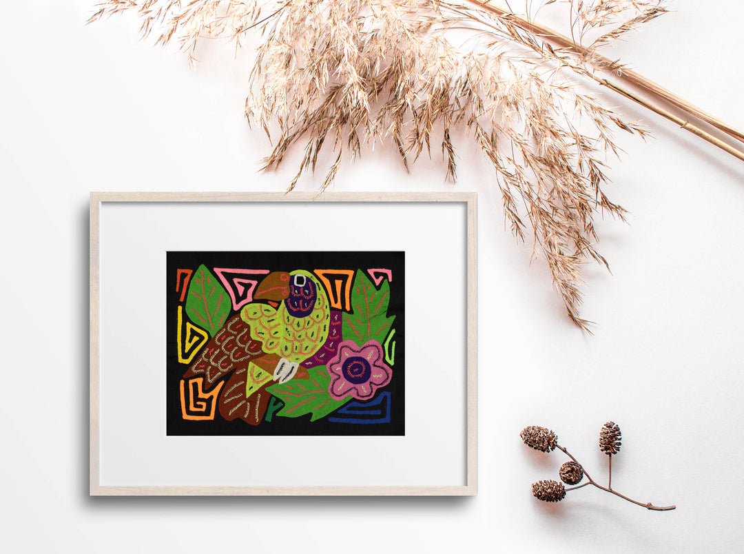 Multi-Color Parrot Bird Green And Purple Molita