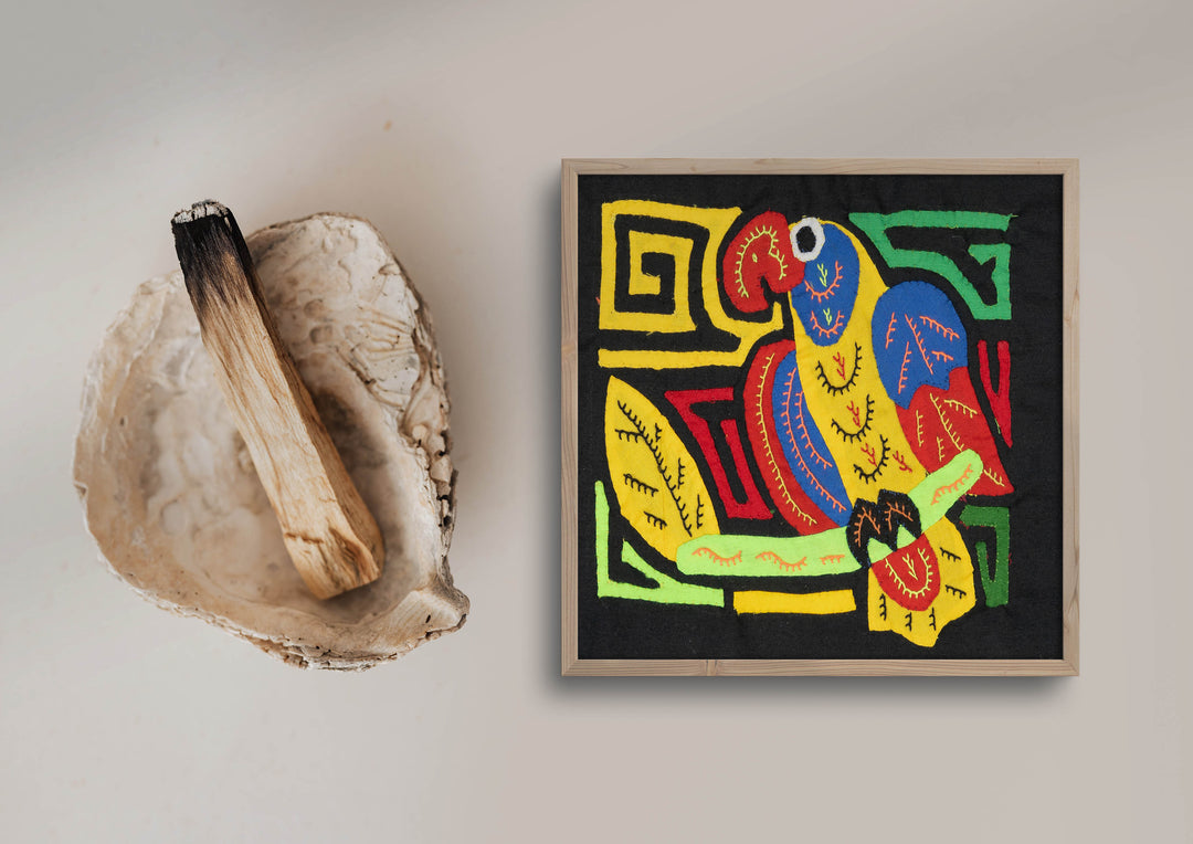 Yellow Blue And Red Bird Molita