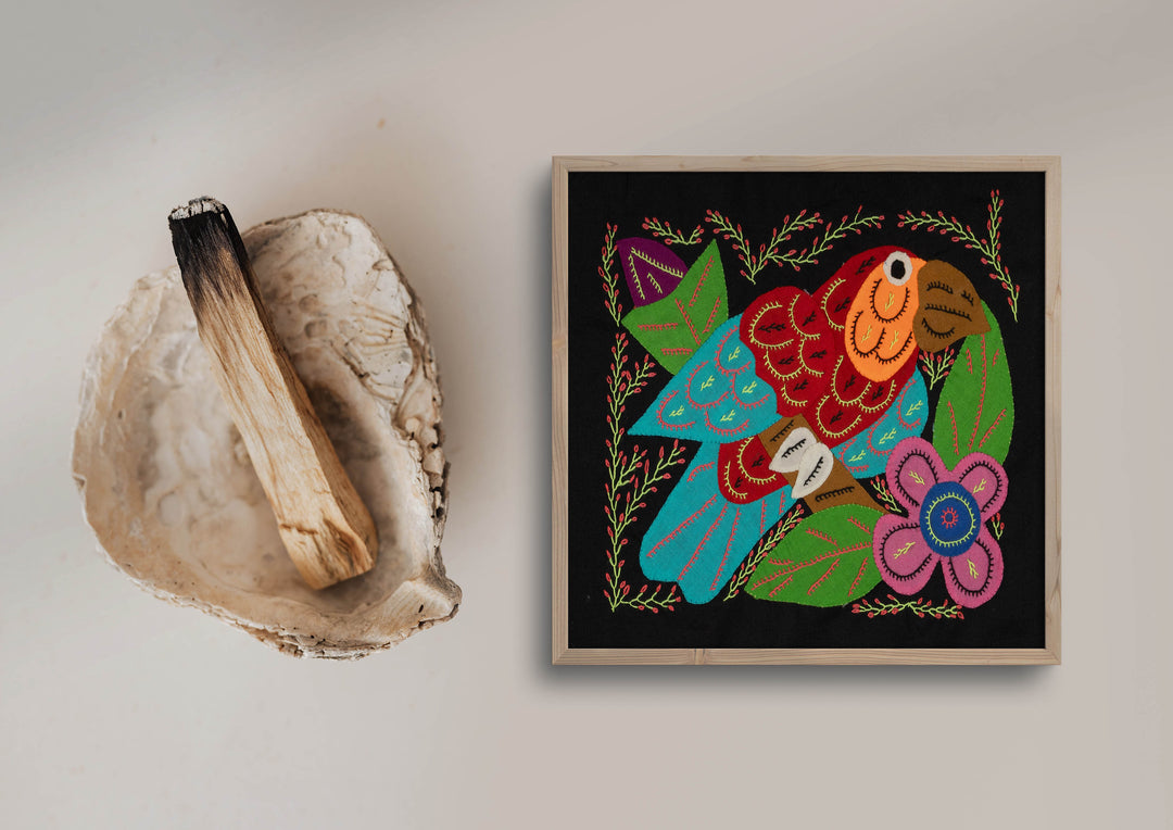 Multi-Color Parrot Bird Blue And Red Molita