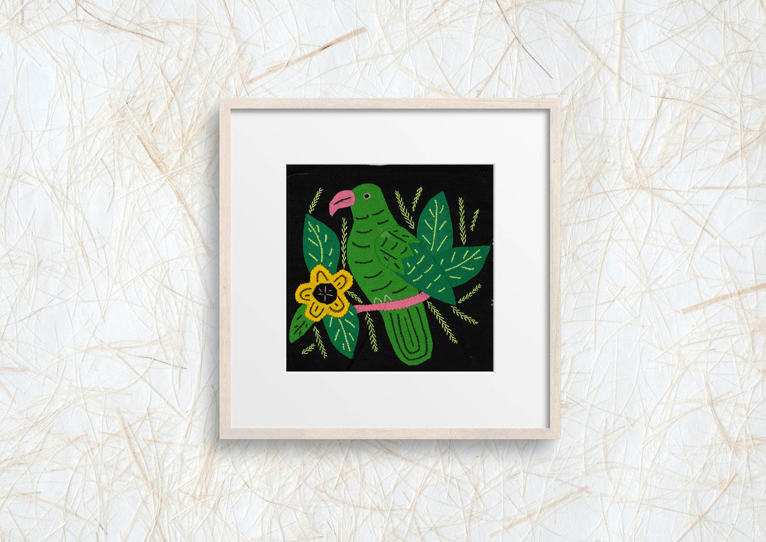Multi-Color Parrot Bird Green And Pink Molita