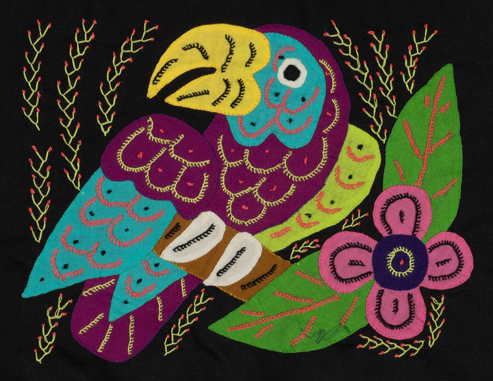 Multi-Color Parrot Bird Blue And Purple Molita